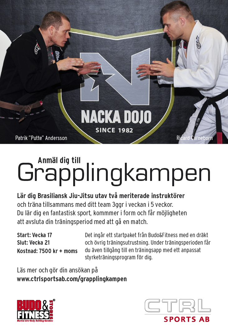 Anmäl dig till Grapplingkampen!