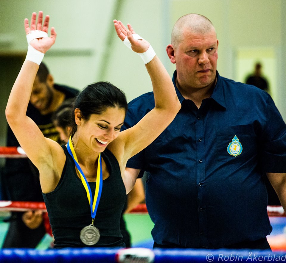 Två fighters på WFU Muay Thai