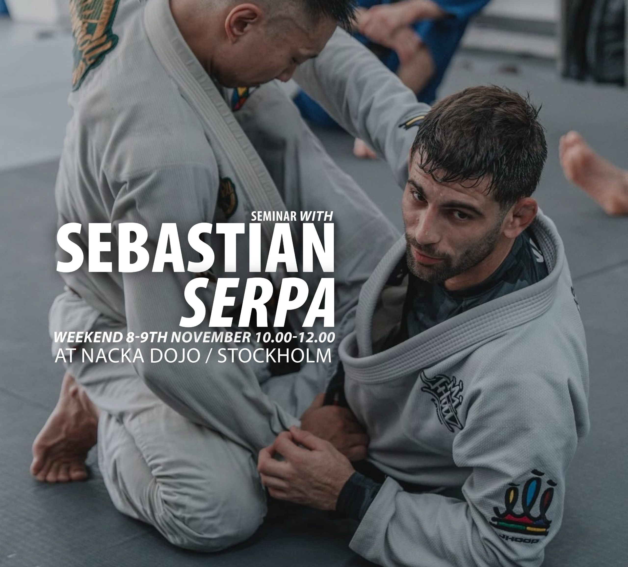 BJJ-seminarium med IBJJF-världsmästaren Sebastian Serpa – 8–9 november